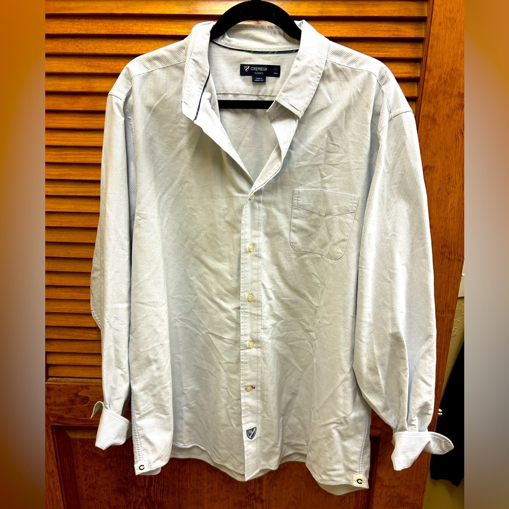 Cremieux classic long‎ sleeve dress shirt. Men’s size XL